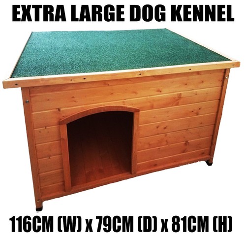 Extra Large Outdoor Dog Kennel Winter Pet House Shelter Wooden Animal Hut - Picture 2 of 9