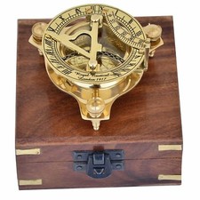 Brass Sundial Compass for Hiking, 3 Inches Nautical Compass LOTS OF 20 PCS