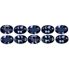 4.04 ct 10 pcs Romantic Oval Cut 6 x 4 mm Bluish Violet Tanzanite Gemstone