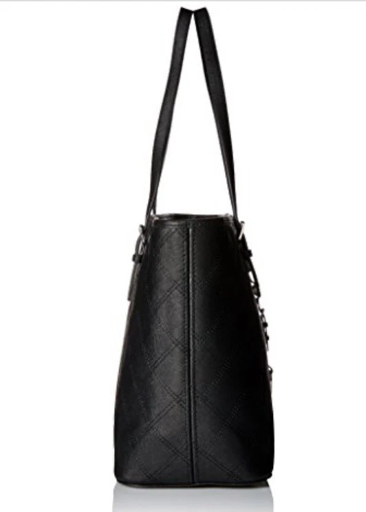 Nuevo Bolso de Mano Michael Kors Jet Set Viaje Acolchado Cuero Saffiano Negro Foto 3 de 4