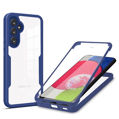 For Samsung A17 A16 A15 A07 A25 A36 A35 A05S Double Side Clear Case Full Cover