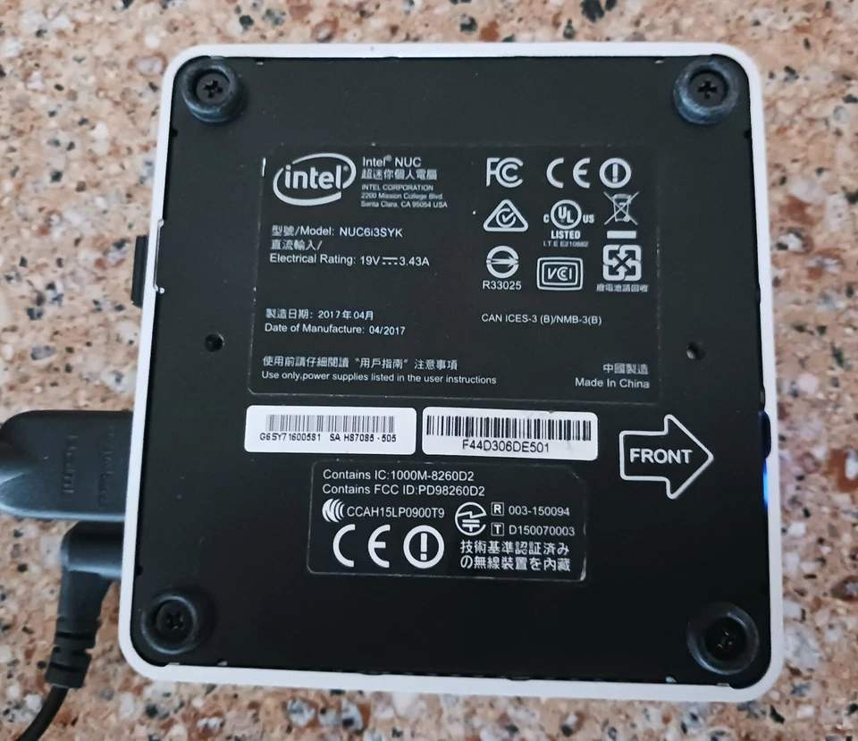 Intel NUC NUC6I3SYK Mini PC i3-6100U @ 2.30GHz 8GB RAM 64GB SSD WIN10 - Imagem 2 de 4