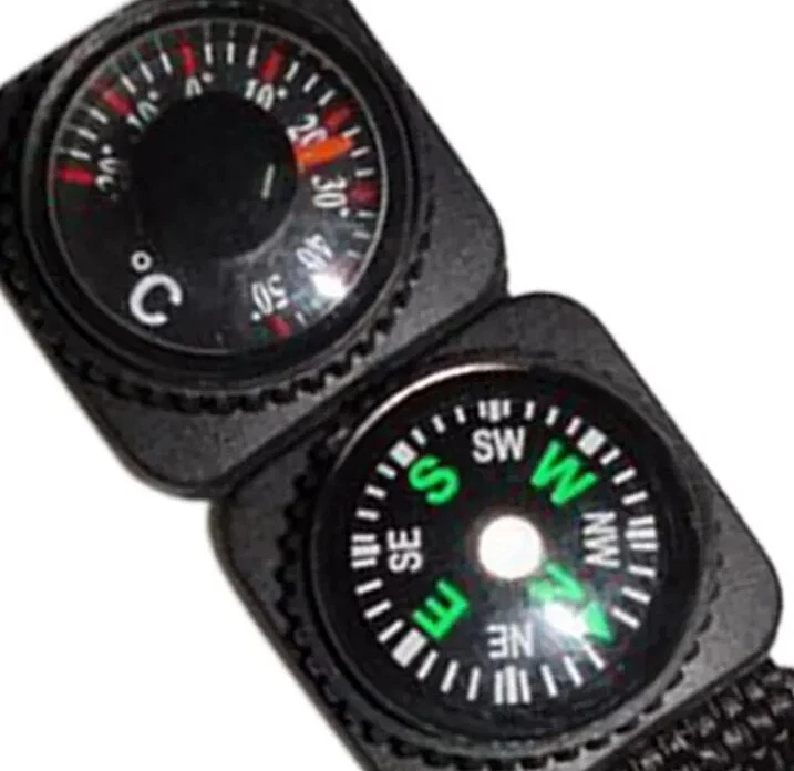 3 in 1 Outdoor Carabiner Key Ring with Compass and Thermometer Survival tool - Image 4 of 4