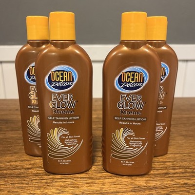 4 OCEAN POTION EVER GLOW Xtreme Self-Tanning Lotion Mango Lime 8.5 oz