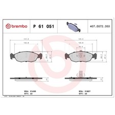 Satz Bremsbeläge Bremsklötze vorne für Peugeot 106 1 1A 2 205 306 7A 7B | 245