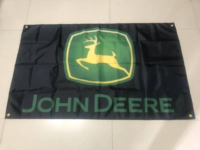 john deere flag fans Banner Flag 3x5ft - Garage Wall Art & Outdoor workshop
