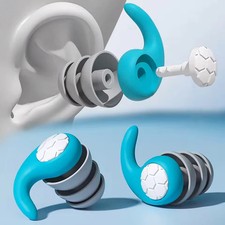 HUAK 1 Pair Soft Silicone Earplugs - Noise Canceling, Comfortable Fit