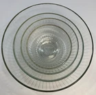 4-Piece Pyrex Clear Mixing Bowls Ribbed Nesting 7401-S 7402-S 7403-S 7404-S