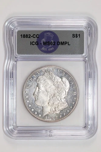 1882-CC MORGAN DOLLAR MS62 DMPL
