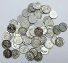 LOT OF 50 MIXED DATE PRE-1965 SILVER ROOSEVELT DIMES! $5 FACE VALUE! NR #G3440