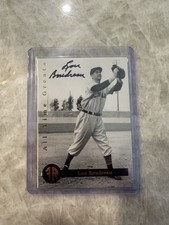 1994 FRONT ROW PREMIUM LOU BOUDREAU ALL TIME GREATS AUTO /2000 TD4