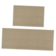  Washable Non Slip Kitchen Rugs and Mats Set of 2, Rubber Backing Absorbent 