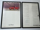 FRAMED Original 1986 Porsche 944 Red Magazine Advert Poster Garage Man Cave