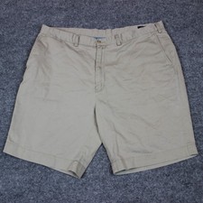 Polo Ralph Lauren Shorts Men's 42 Tall Chino Beige Preppy Flat Classic Fit