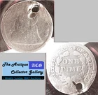 1856 Silver US Philadelphia Mint Seated Liberty Dime🪙Type 2🪙Hole