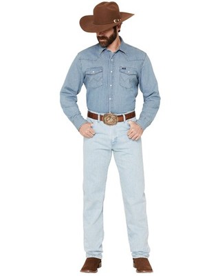 Wrangler Men's 13MWZ Jeans Cowboy Cut Original Fit Prewashed Jeans - 13MWZRO_X5