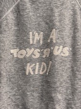 Vintage Sweatshirt I  m A Toys R Us Kid Adult Size Small/Medium Heather Gray