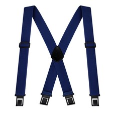 1.5 Inch Wide Men's Belt Clip Suspenders x Back Hook End Adjustable Belt Susp...