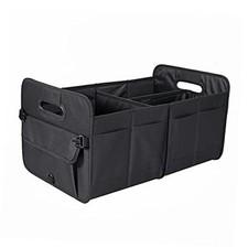 Car Trunk Organizer Car Storage Organizer Collapsible Multi Compartment black