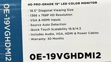 Capture HD PRO-GRADE 19" LED COLOR MONITOR OE-19VGHDMI2 thumbnail 3