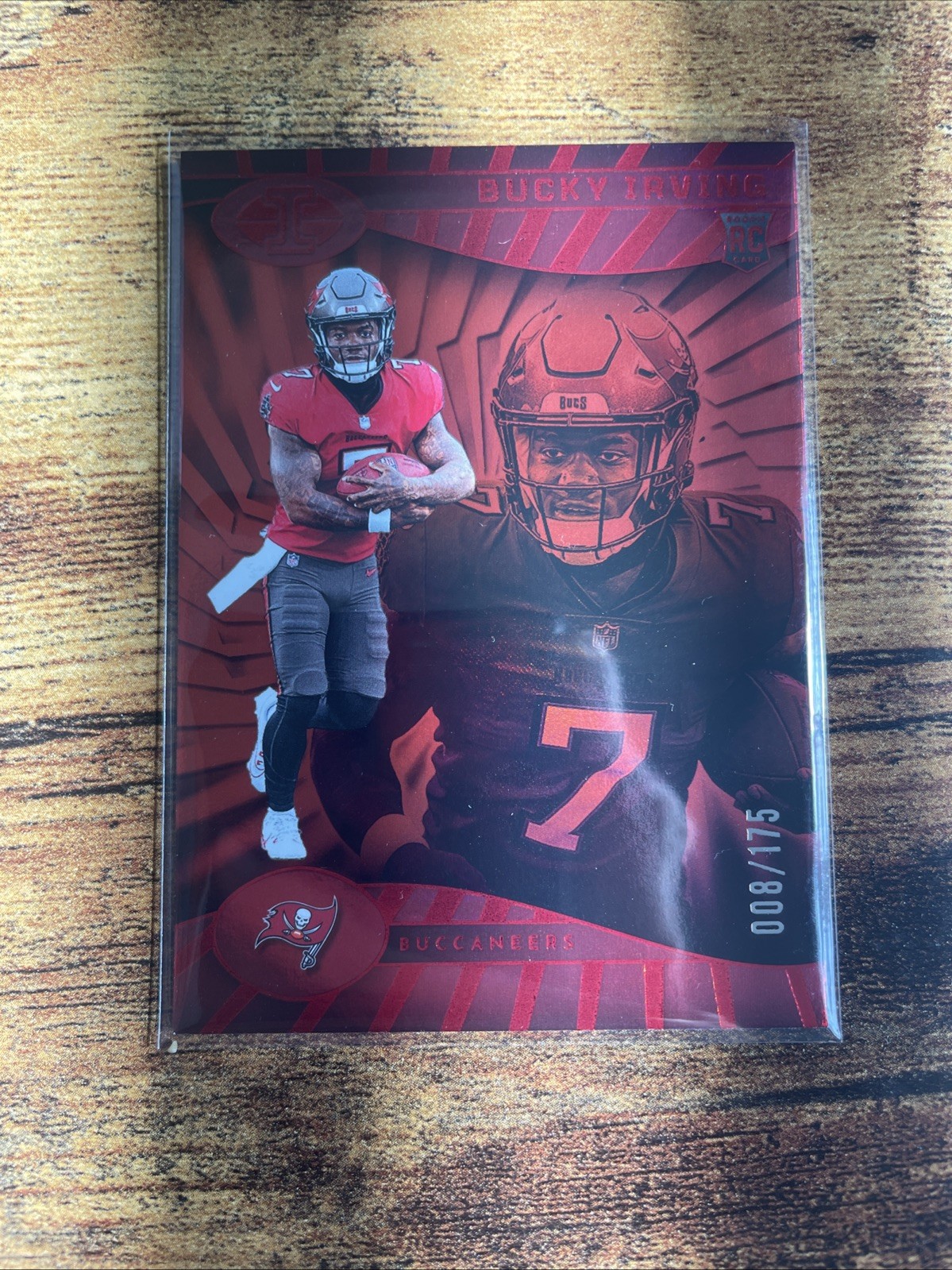 2024 Panini Illusions #85 Bucky Irving Red Trophy Collection #/175