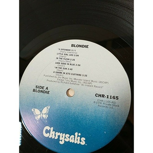BLONDIE 1st LP Private Stock CHR-1165 Debbie Harry Self Titled Signed Autograph - Picture 3 of 12