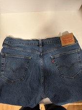 Levi Strauss  Co. 505 Straight Blue Denim Jeans Regular Fit 5-Pocket