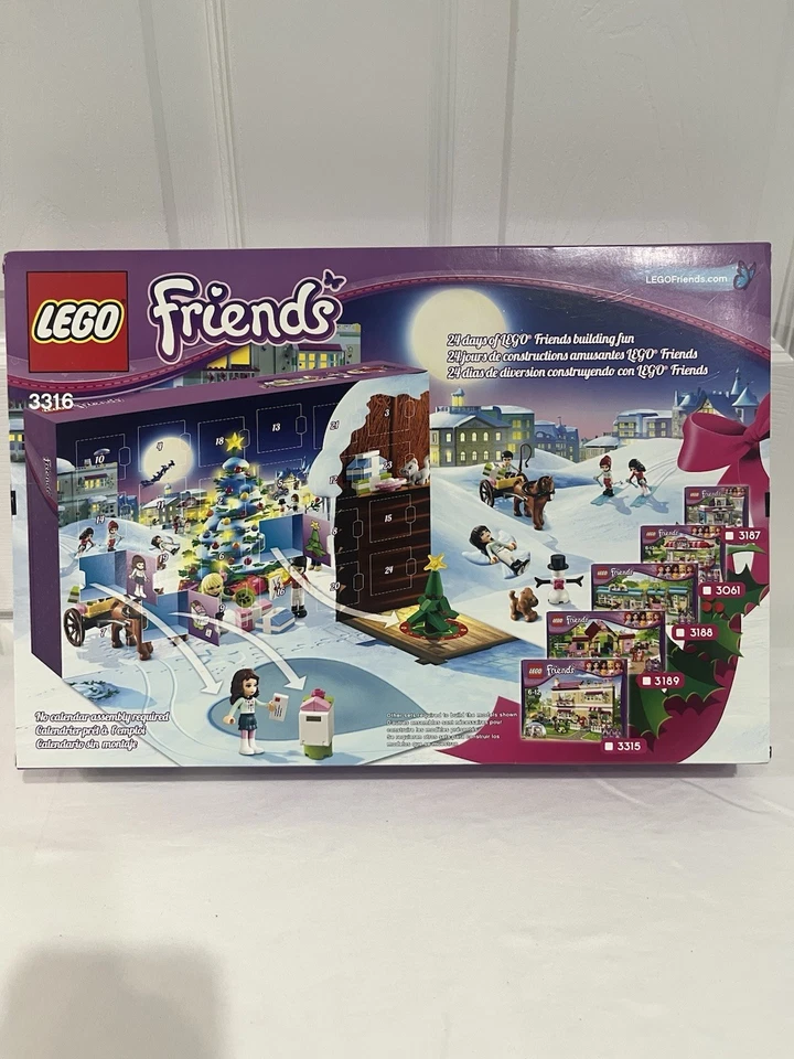 LEGO FRIENDS 3316 Advent Calendar 24 Gifts Countdown To Christmas Mini Figs 2012 - Image 2 of 4