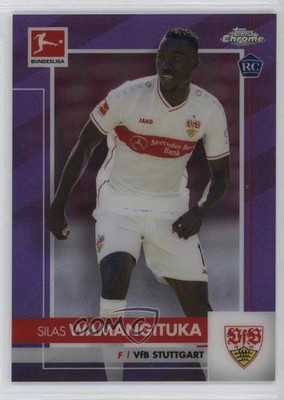2020 Chrome Bundesliga Purple Refractor 42/299 Silas Wamangituka Rookie RC 07d9