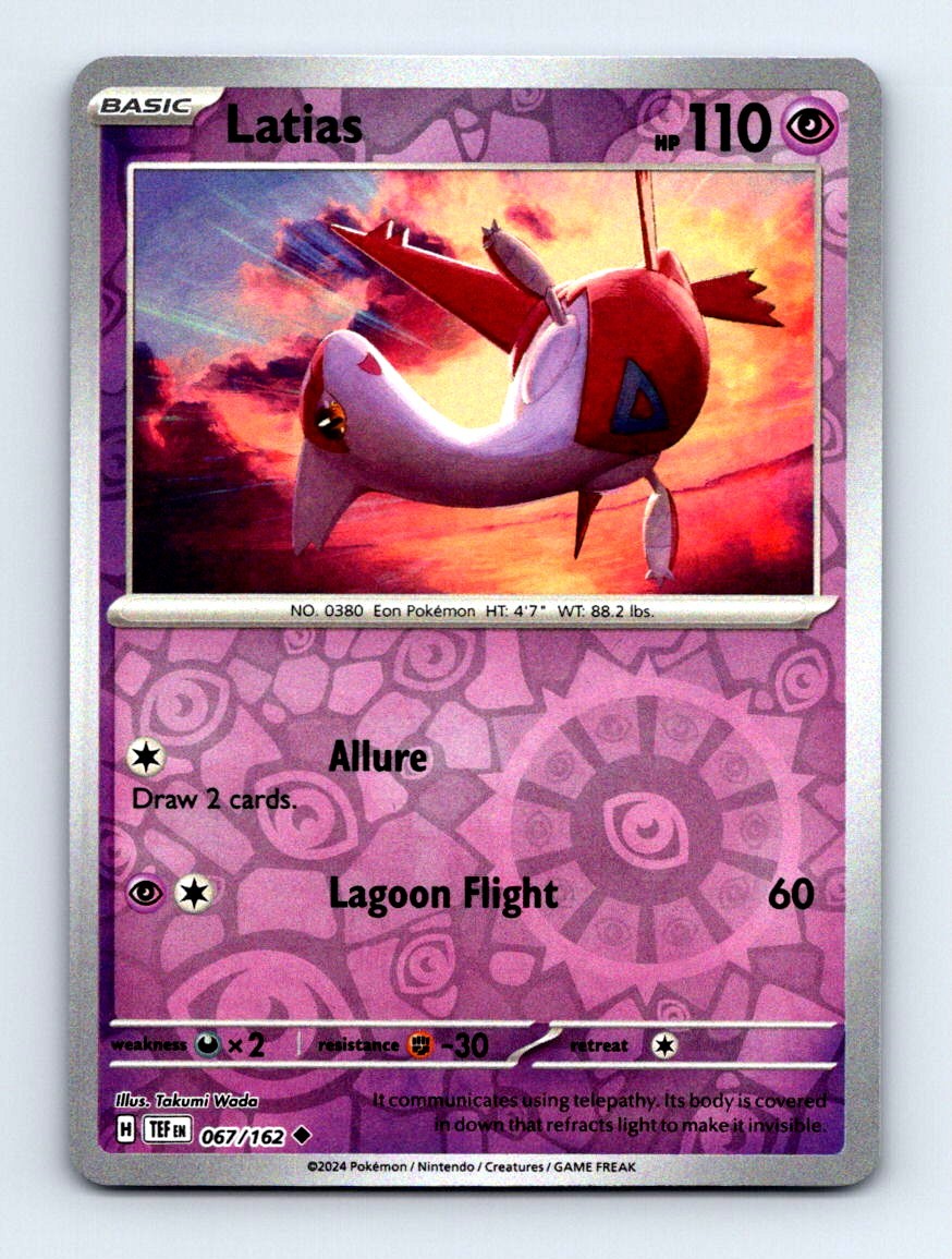 #67 2024 Temporal Forces + Latias REVERSE HOLO