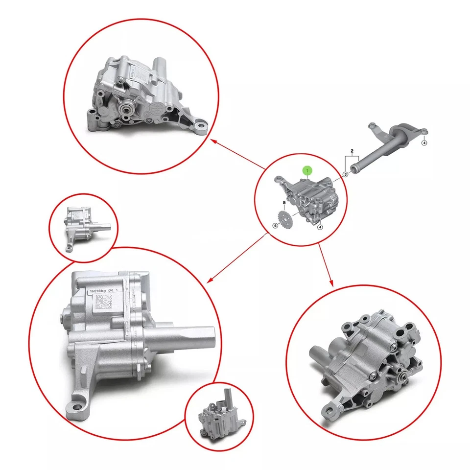 New Engine Oil Pump 11417545939 For BMW E60 E85 E90 128i 328i 528i Z4 N52 - Image 4 of 4