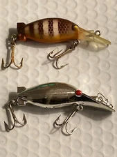 2 Hot Shot Fishing Lures - Mark 2 (Colors: Chrome - Crawdad)