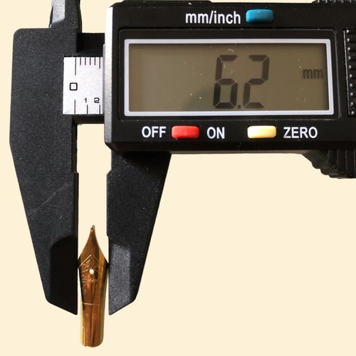 Penna Stilografica STIPULA Ricambio Pennino Metallo Dorato 5 mm Gradazione Medio - Foto 5 di 5