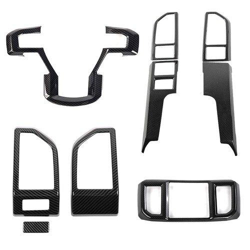 Carbon Fiber Center Console Trim Interior Covers Full Set For Ford F150 2015-20 - Bild 8 von 8