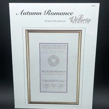 Victoria Sampler AUTUMN ROMANCE Sampler Thea Dueck Cross Stitch Pattern 1994
