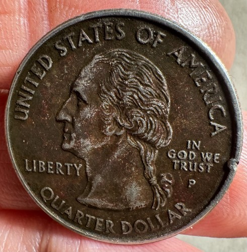 2003 ALABAMA Helen Keller Quarter Missing Clad Layer Error Coin Die Break ? Cud - Picture 2 of 6