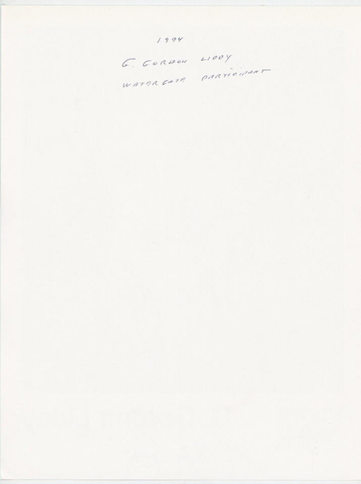 1994 Autographed Gordon Battle Liddy Letter Photograph Watergate Scandal eBay