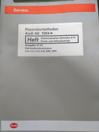 Reparaturleitfaden Audi A8 Automatisches Getriebe 01V Front - u. Allradantrieb