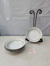 4 Noritake Trilby Daisy Dessert Bowls 5 1/2"