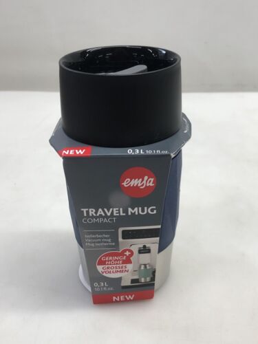 Emsa N21608 Travel Mug Compact Thermo-/Isolierbecher aus Edelstahl, 0,3 L