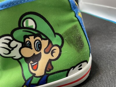 Super Mario Bro Shoes HiTop Shoes, Size 3 Mario, Luigi, Yoshi. Red