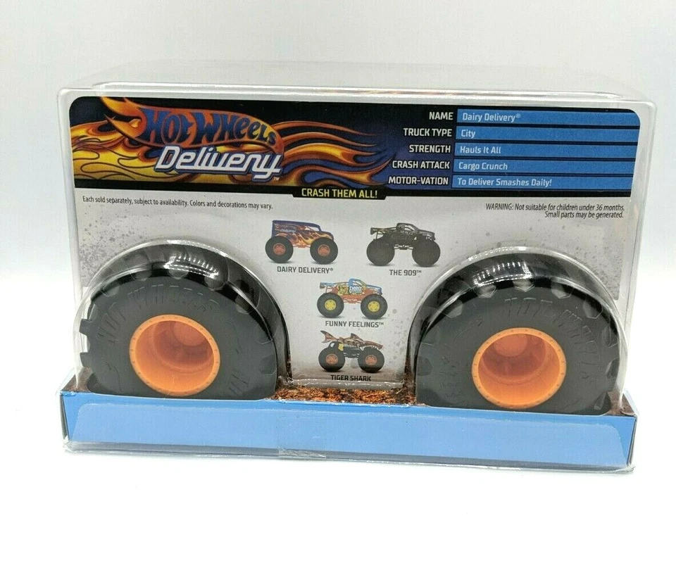 Monster Truck Hot Wheels Dairy Delivery, carrocería fundida a presión escala 1:24 nuevo Foto 2 de 4