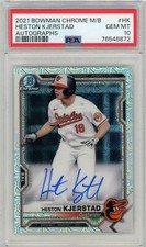 2021 Bowman Chrome Baseball Mojo Autograph #BCMA-HK Heston Kjerstad PSA 10