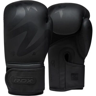 RDX Boxhandschuhe F15 Noir Boxen Kickboxen Training Sparring 12oz 14oz Schwarz
