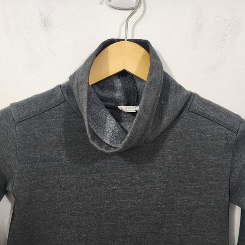 J.Crew Crewcuts Girls Mock Neck Sweatshirt Grey Fleece Knit Long Sleeve Size S - Picture 2 of 14