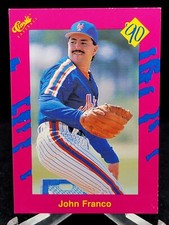 JOHN FRANCO METS 1990 CLASSIC UPDATE PINK BASEBALL CARD # T19 NM+ 