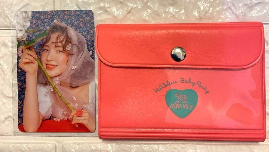 Red Velvet Card Holder Photo card Set HAPPY ReVeluv Baby Party