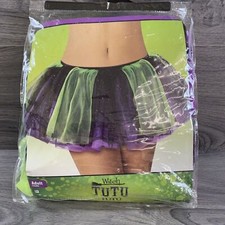 Tutu Multicolor Witch Adult Halloween Cosplay Costume Dress Up Accessory New