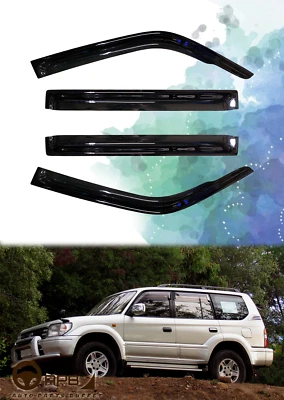 For Toyota Land Cruiser Prado J90 1996-2002 Deflector Window Visors Guard Vent - Bild 1 von 4