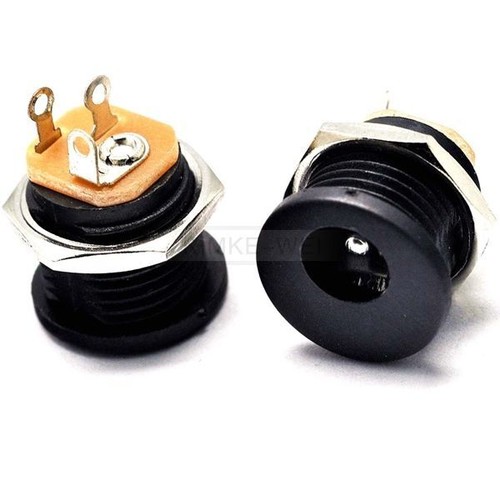 10x DC Power Panel Mount Female Socket Connector Jack Plug 5.5x2.1mm New - Picture 2 of 8